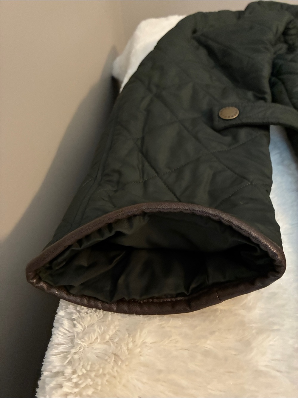 Barbour Dark Green Quilted Lightweight Jacket - Picture 6 of 16
